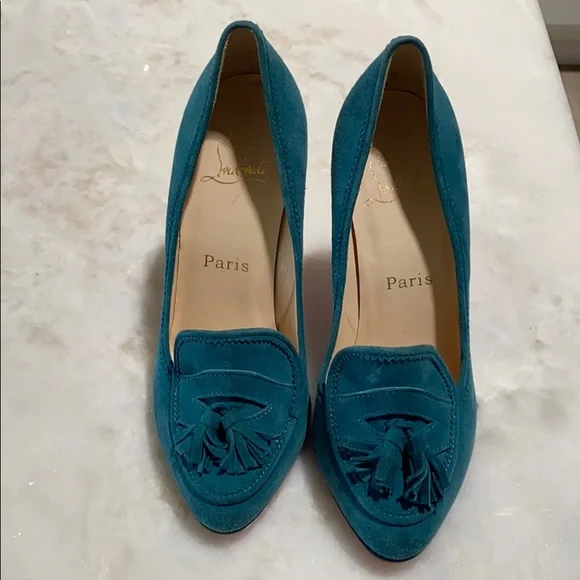 Christian Louboutin Steva Suede Tassel Pumps